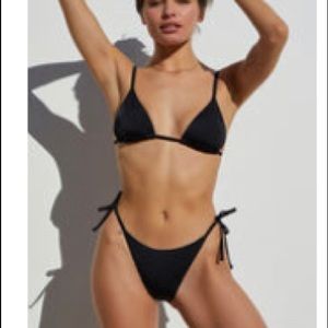 L.A. Hearts Pacsun Black Triangle Bikini